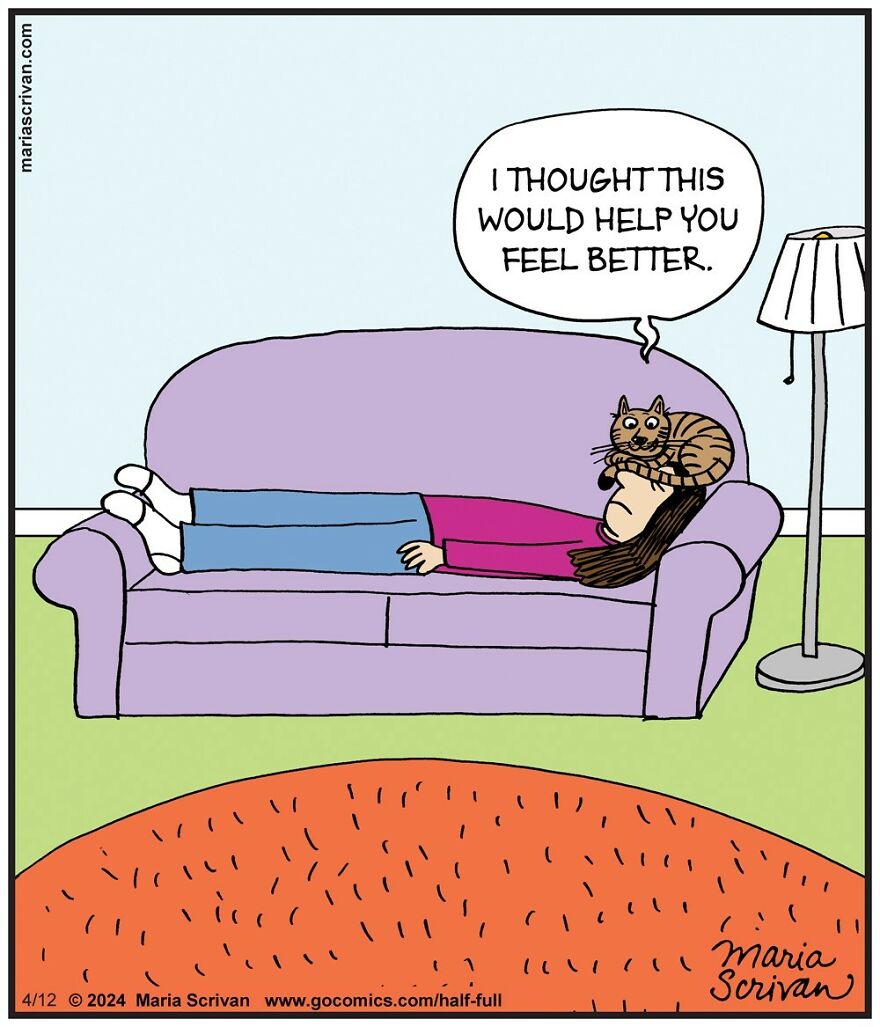 53 New Comics Featuring Absurd Humor And Funny Situations By Maria Scrivan