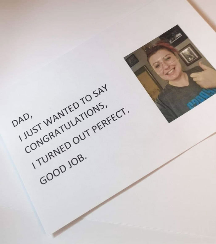 Gave My Dad A Really Heartfelt Card This Year