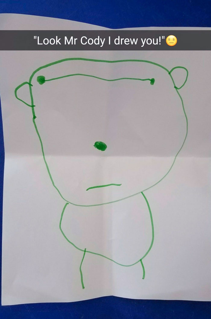 Spot On Portrait Of Myself From One Of My Preschoolers
