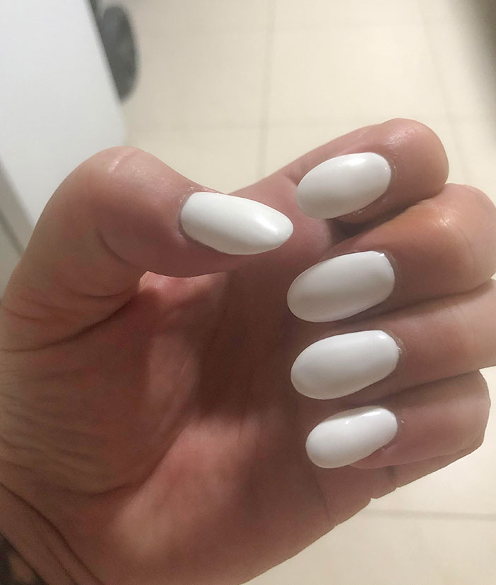 Am I Being Picky? First Time Getting Acrylics, And It Feels Like The Shaping Is Off. They Seem To Get "Bulbous" Around The Tips
