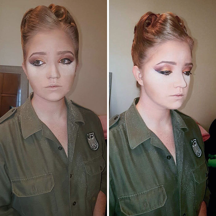 I Paid A Local Makeup Artist To Do My Makeup For A Navy Ball