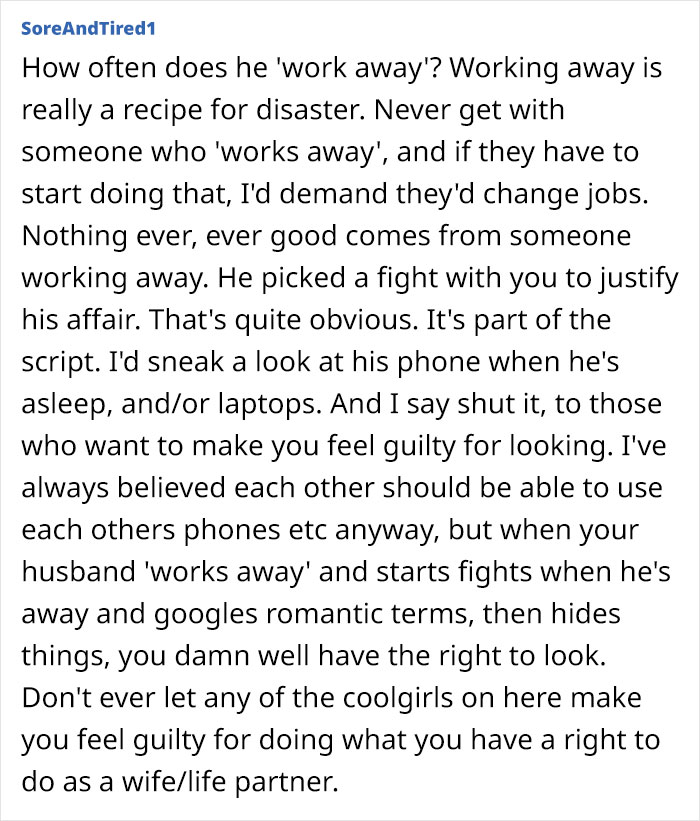 Husband Acts Suspiciously After Coming Back From Work Trip, Wife Goes Through His Search History