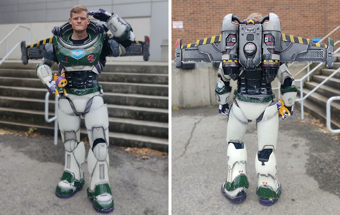 Hice los jetpacks para mi traje de Buzz Light-Year ¡Todo está impreso en 3D!