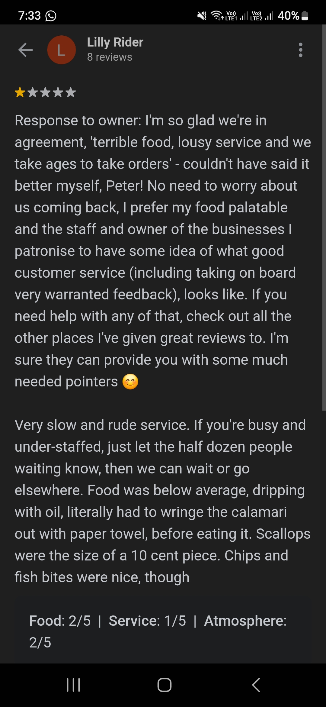 Chef’s Catch Goes Bad