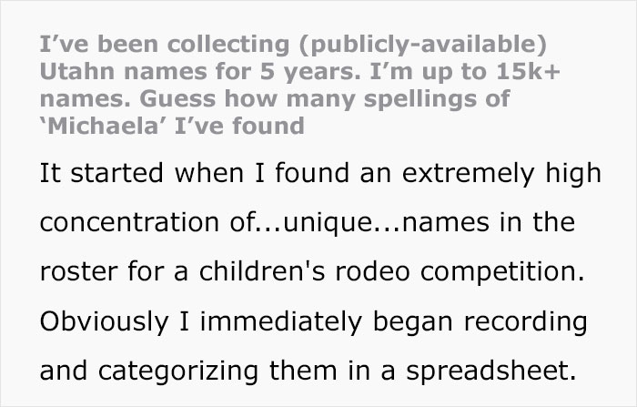 &ldquo;Kunthea&rdquo;: Woman Documents The Most Unfortunate Baby Names That Utah Parents Have Chosen