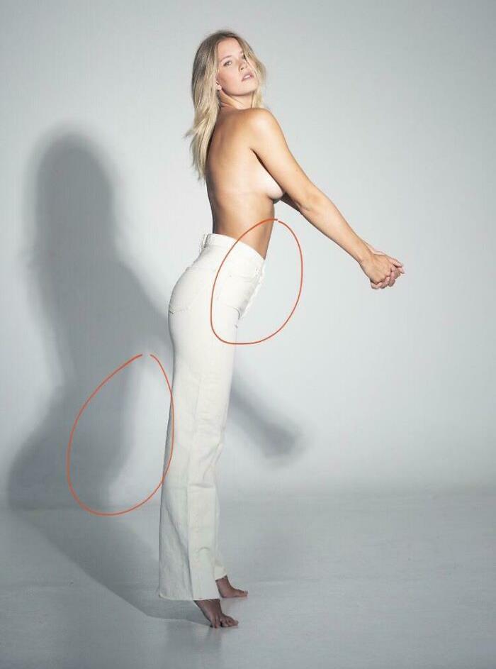 When Your Shadow Looks More Realistic Than You. Seriously, Bellies Don't Need To Be Fixed