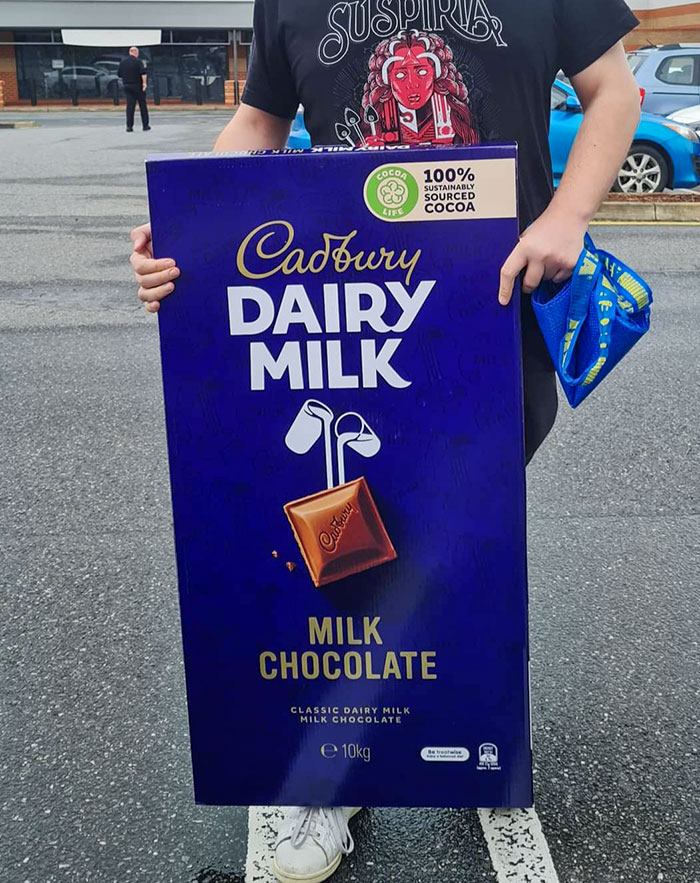 This 10 Kg (22 Lbs) Chocolate Bar I Won From A Competition Is An Absolute Unit