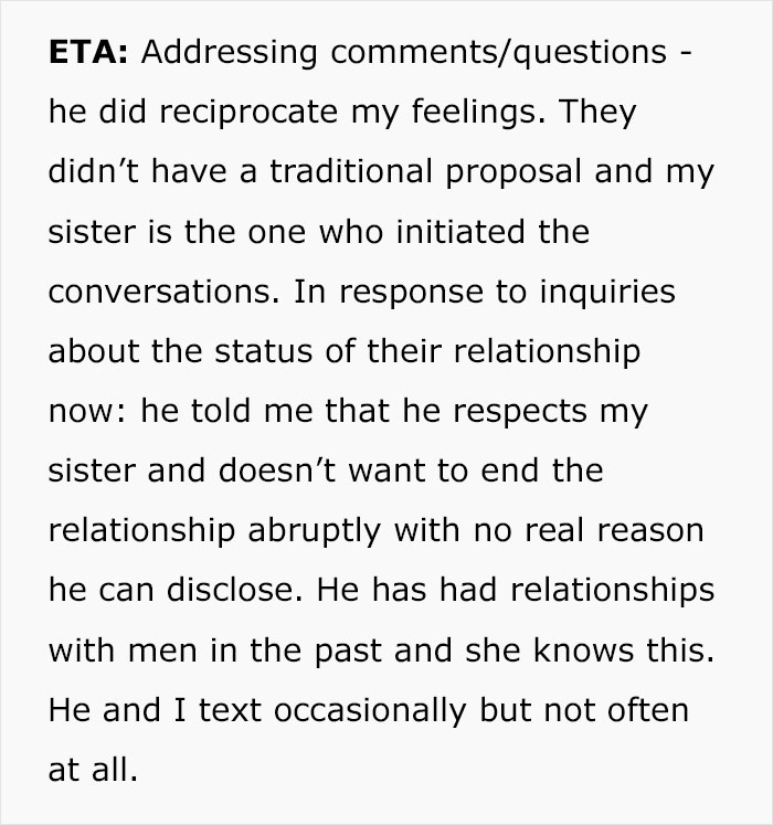 Man Wonders If He Should Confess The Reason He Won&rsquo;t Attend Sister&rsquo;s Bridal Party