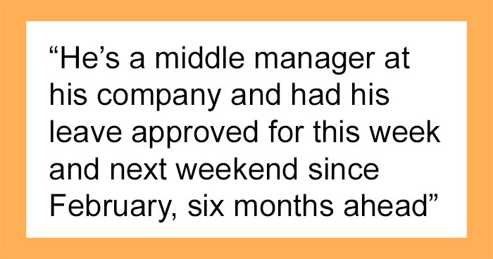 “Set The Example”: Manager Ordered To Work On His Wedding Day And Honeymoon