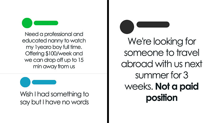 Nanny Shares 29 Posts From Entitled Parents Who Would Ask Nannies To Pay Them If They Could