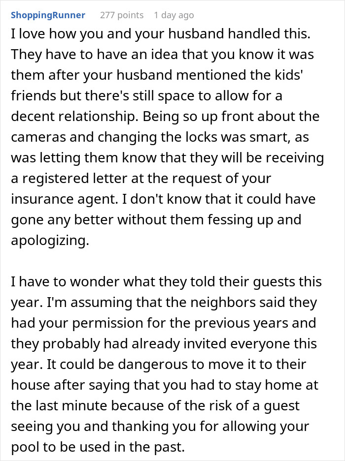 Woman Stayed Home For 4th Of July, Found Out Neighbors Would Use Her Pool While She Was Away Woman Stayed Home For 4th Of July, Found Out Neighbors Would Use Her Pool While She Was Away