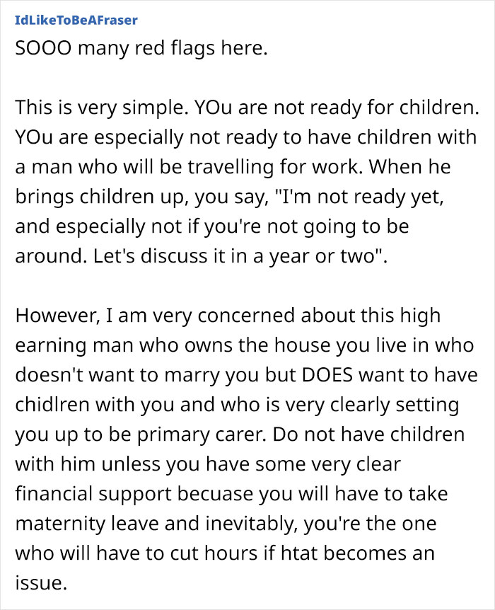 Woman Totally Unsure About Starting A Family With Partner After His Questionable Decision Woman Totally Unsure About Starting A Family With Partner After His Questionable Decision