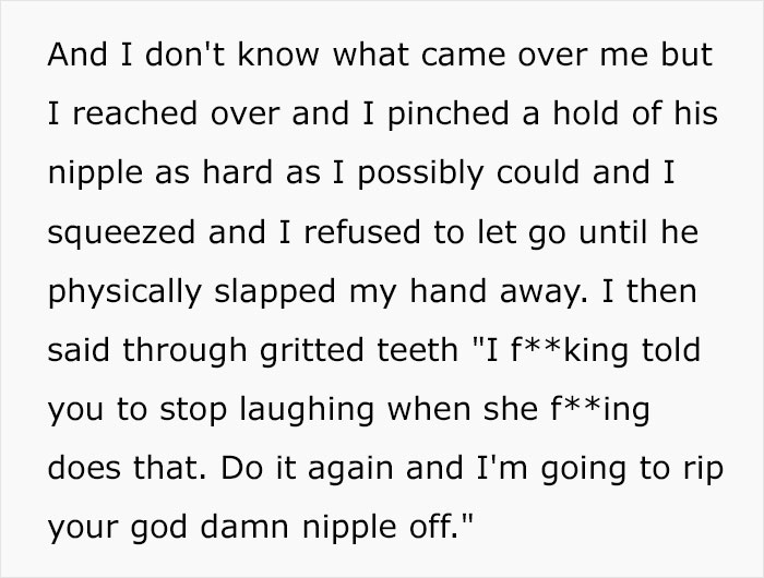 Nursing Mother Snaps After Husband Keeps Laughing At Her Pain, Pinches His Nipple Extremely Hard
