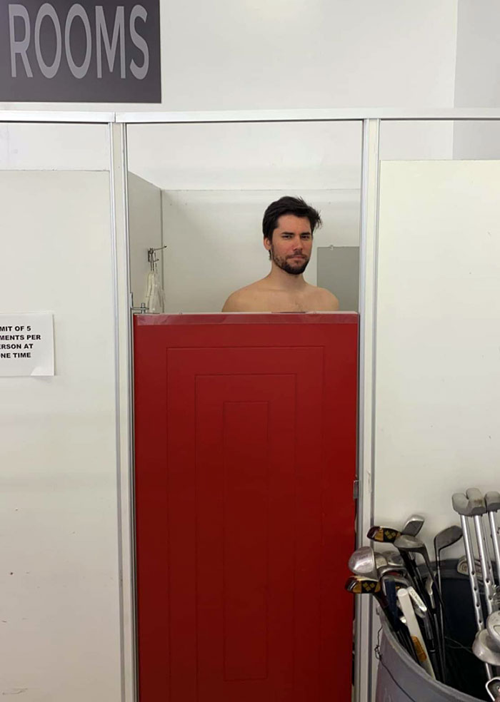 Los probadores en esta tienda