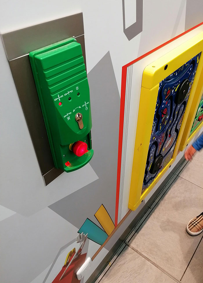 Placing The Emergency Door Button Next To The Children's Play Area