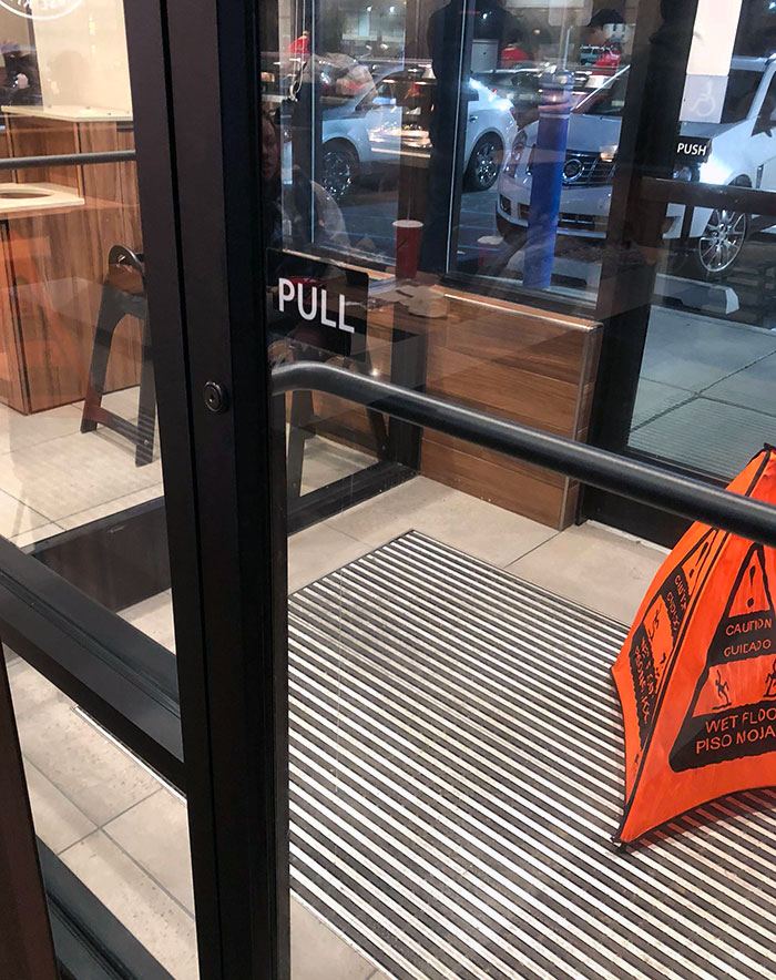 This Pull Door At Panda Express
