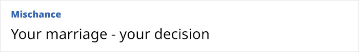 Bride Calls Her Wedding “Merely A Legal Formality”, Refuses To Take The Day Off From Work Bride Calls Her Wedding “Merely A Legal Formality”, Refuses To Take The Day Off From Work