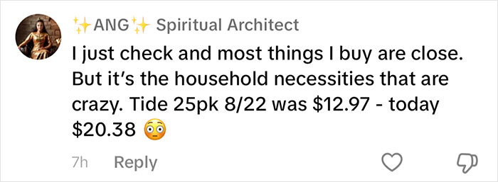 Guy Goes Viral After Comparing Same Products That He Bought In 2022 And Seeing That Price Tripled
