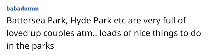 Woman Upset When Guy Asks Her To Sit In The Park For Second Date, Sparks Online Discussion Woman Upset When Guy Asks Her To Sit In The Park For Second Date, Sparks Online Discussion