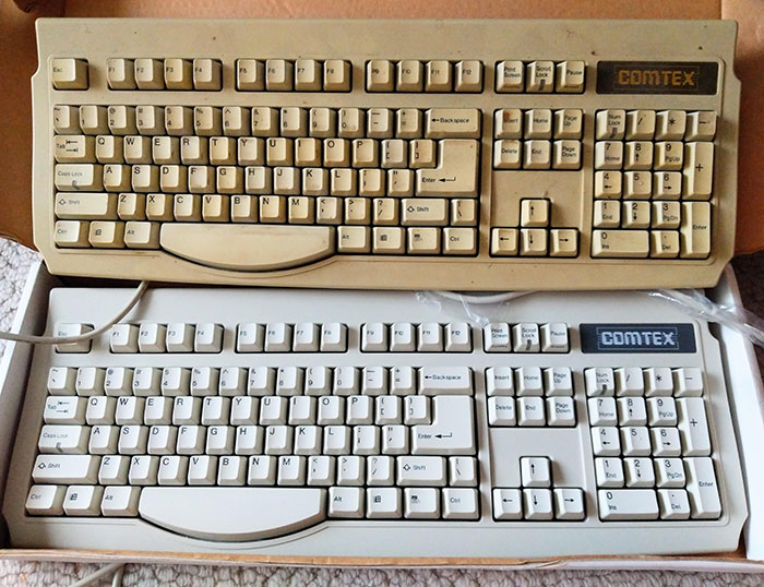 The Difference Between A Keyboard That Was Used For Years And A Brand New One