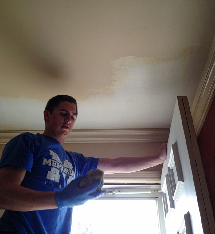 Helping My Friend Clean His Grandma's Apartment. She Smoked A Lot