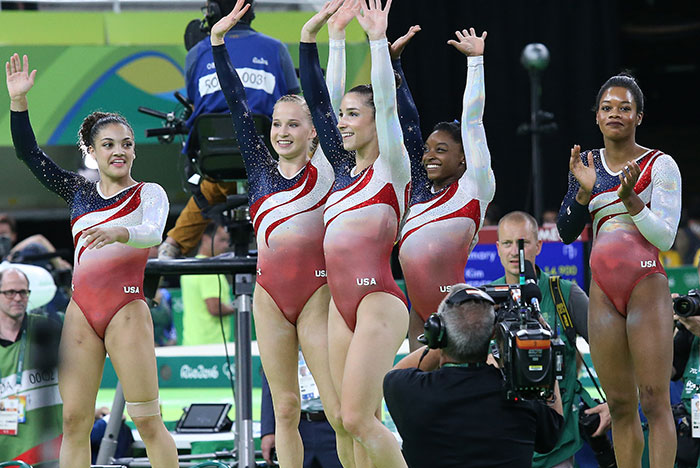 Simone Biles Posts Photo Of U.S. Gymnastics Team In Their Uniforms After Arriving In Paris