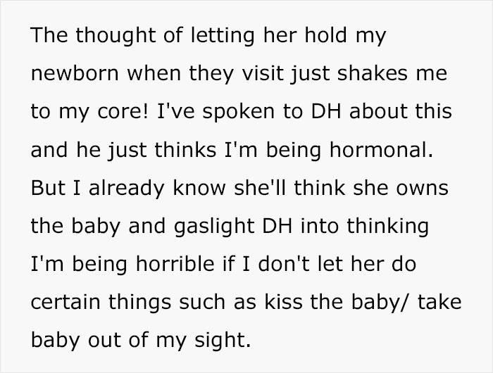 Mom At Wits' End With Her MIL, Can&rsquo;t Even Fathom The Thought Of Letting Her Hold The Baby