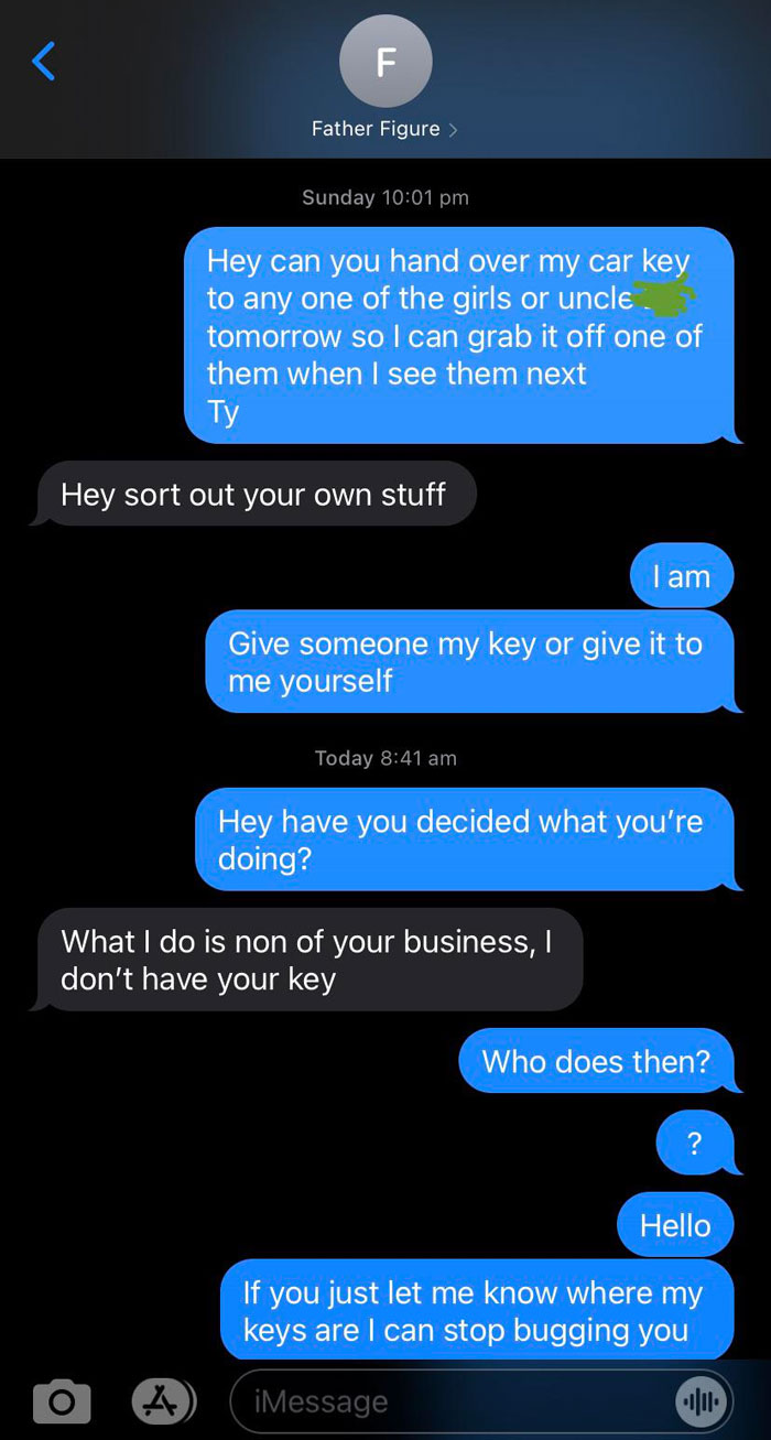 Dad Refuses To Give Me Back My Keys After I Loaned Him My Car