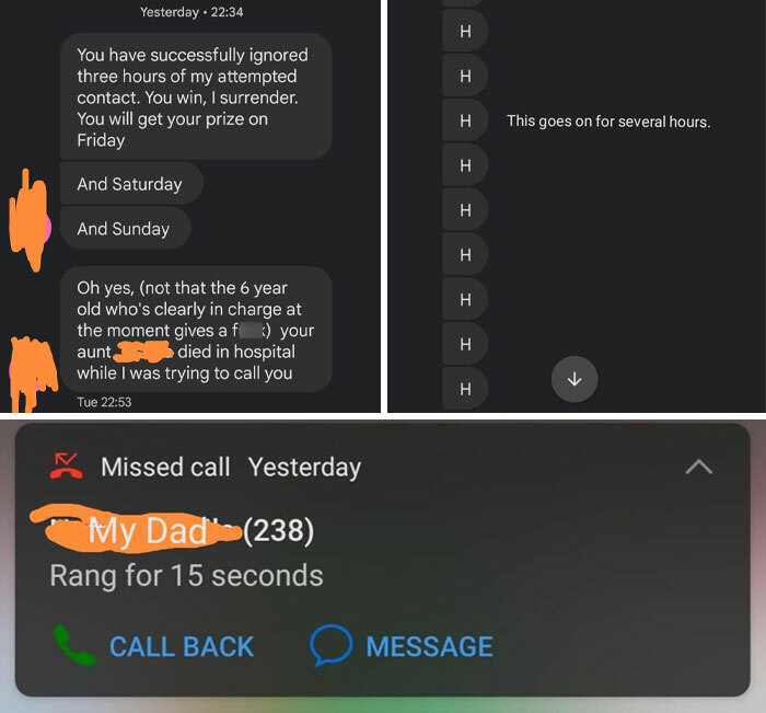 My Dad Called Me Almost 350 Times, Then Decided To Use A Relative's Recent Death As Leverage. This Is Over Me Packing For School