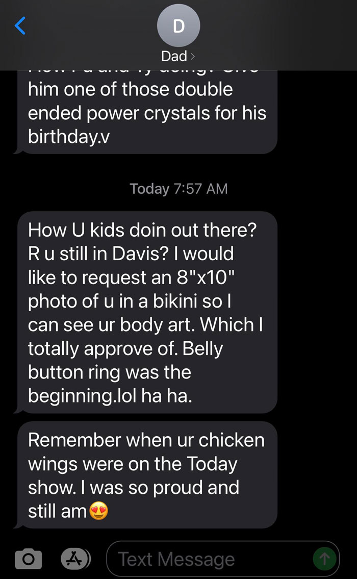 My 75-Year-Old Dad, Asks Me, A 32-Year-Old Female, For An 8x10