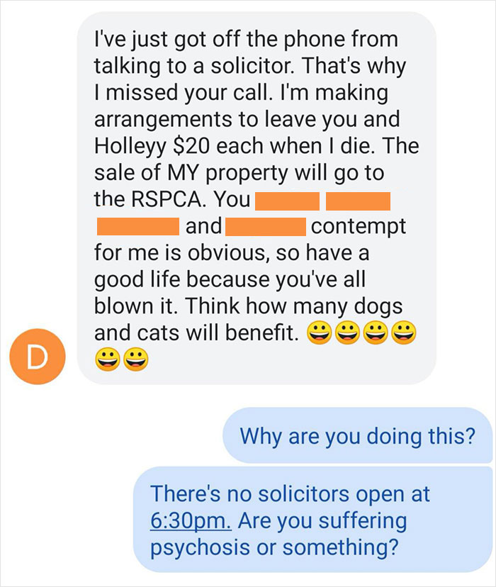 For The First Time In My Life, I Stood Up To My Psycho Dad. His Response Was To Cut Me Out Of His Will