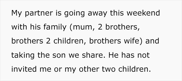 Mom Is Heartbroken After BF Takes His Son On Family Holiday, Refuses To Take Her Autistic Kid
