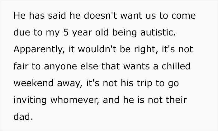 Mom Is Heartbroken After BF Takes His Son On Family Holiday, Refuses To Take Her Autistic Kid