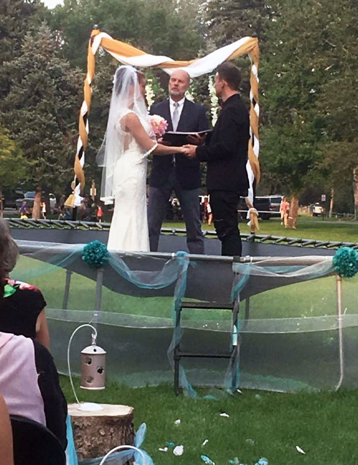 Getting Married On A Trampoline