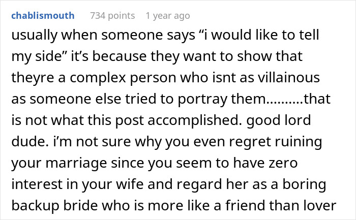 Wife Files For Divorce Soon After Husband Admits She Was A Backup Plan, Husband Cries &lsquo;Poor Me&rsquo;