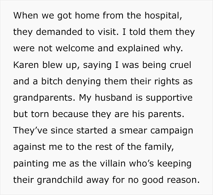 "AITA For Refusing To Let My In-Laws See My Daughter After What They Did During Her Birth?": Mom Shares Story