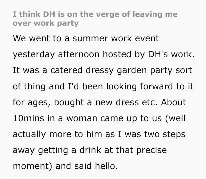 Guy’s Wife’s And “Work Wife’s” 20-Second Interaction At A Party Makes Him Question His Marriage Guy’s Wife’s And “Work Wife’s” 20-Second Interaction At A Party Makes Him Question His Marriage