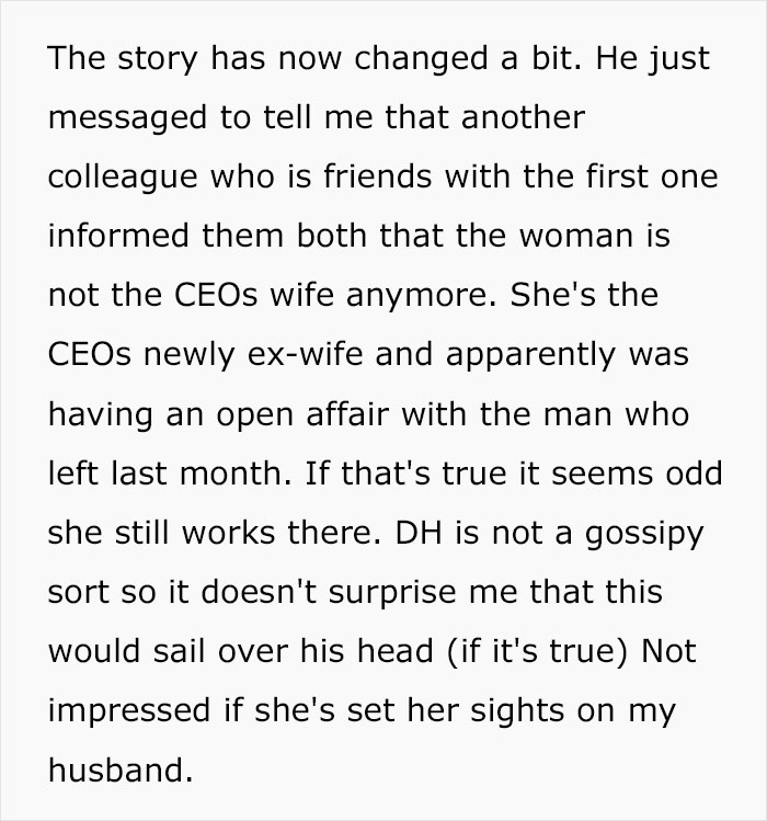 Guy’s Wife’s And “Work Wife’s” 20-Second Interaction At A Party Makes Him Question His Marriage Guy’s Wife’s And “Work Wife’s” 20-Second Interaction At A Party Makes Him Question His Marriage