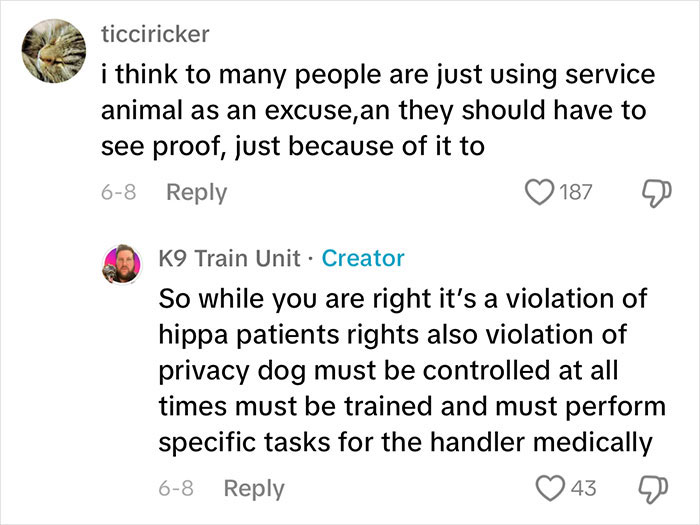 &ldquo;Isn&rsquo;t That Like A $60K Fine?&rdquo;: Customer At Restaurant Is Asked To Leave As He Has Service Dog