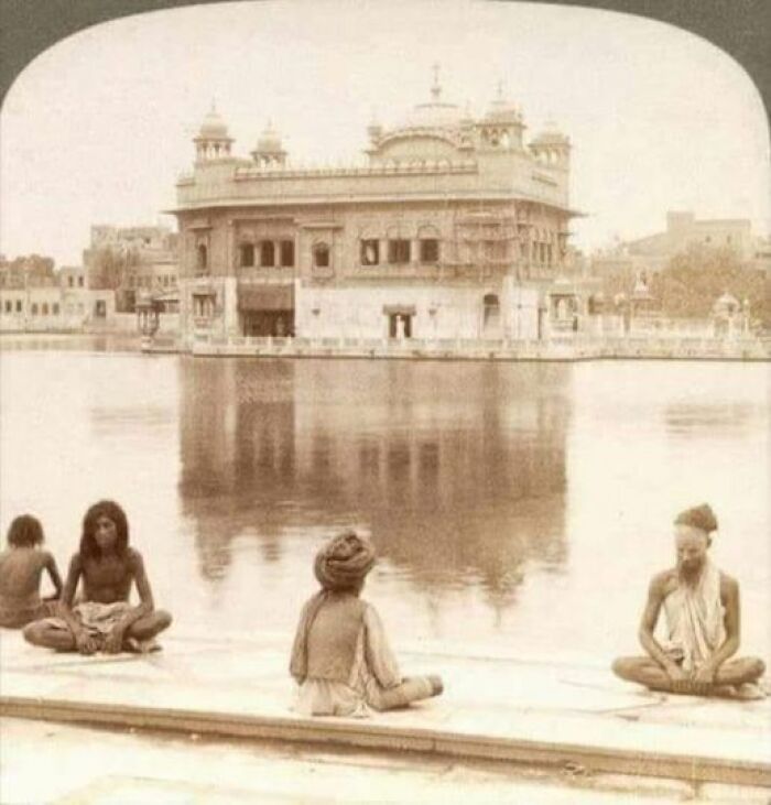 This Picture Is From 1908 Of The Har Temple Of Amritsar Called The Christian Leftist 'Golden Temple'