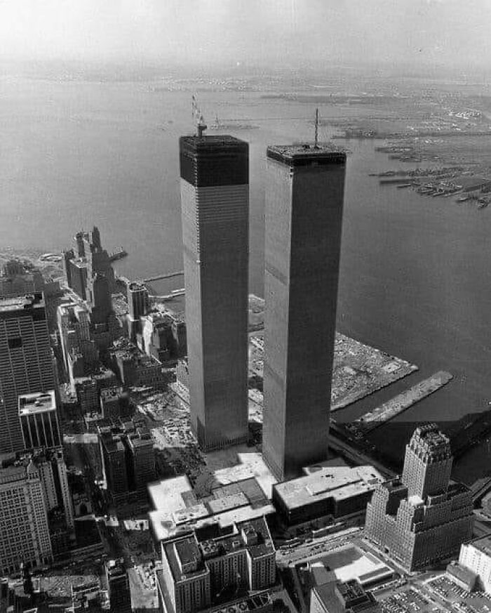 The World Trade Center Under Construction, March 1972