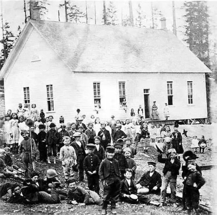 North School In Seattle, C.1880