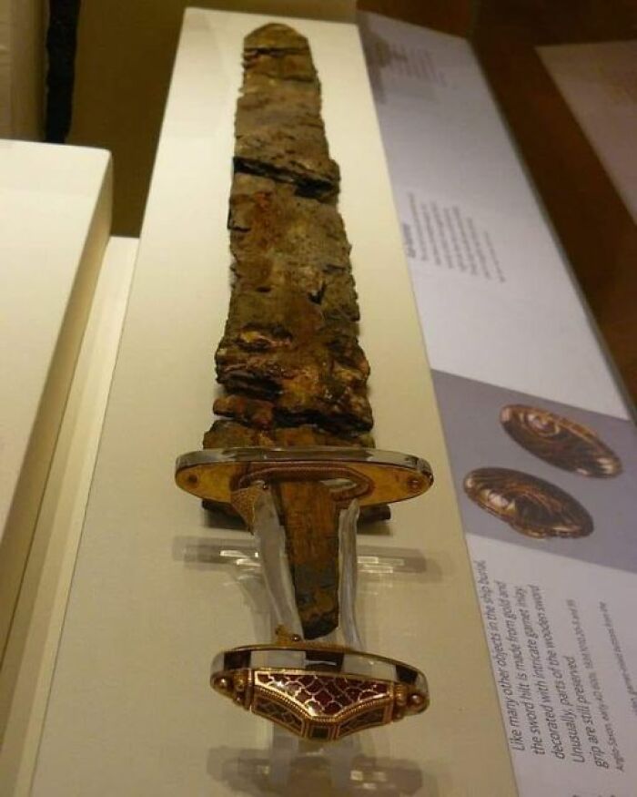 Sword From The Anglo-Saxon Sutton Hoo Ship-Burial, Dates To Approximately 620 Ad; Suffolk, England
