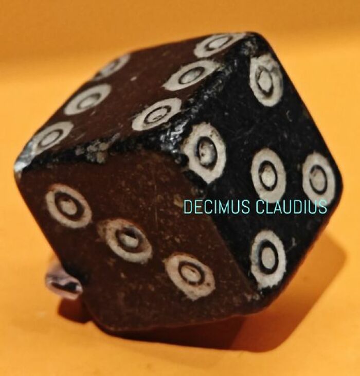 An Ancient Ptolemaic Or Roman Basalt Dice That Was Found In Medinet Habu (On The Opposite Bank Of Luxor), Egypt. Both Periods Dominated Egypt For Centuries And Therefore The Museum Dates This Piece Between 332 Bc And 395 Ad