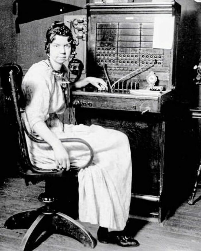Anna Zieman, Telephone Switchboard Operator, Jud, N.d