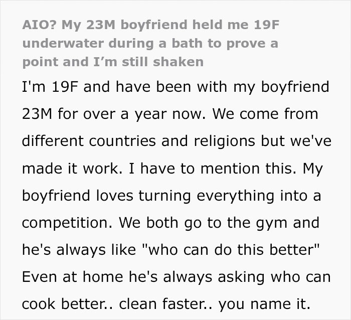 BF Holds His Partner Underwater, Is Surprised She Is Shaken And Upset BF Holds His Partner Underwater, Is Surprised She Is Shaken And Upset