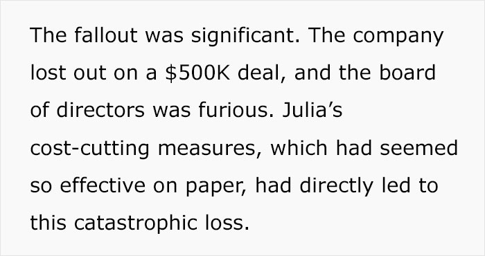 Worker Maliciously Complies With CFO’s Lay-Offs Until She Realizes She Made A Huge Mistake Worker Maliciously Complies With CFO’s Lay-Offs Until She Realizes She Made A Huge Mistake