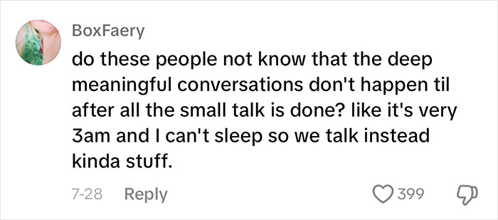 Man Asks Date To Talk About “Real Things”, Ruins Everything As He Has Nothing To Say Himself Man Asks Date To Talk About “Real Things”, Ruins Everything As He Has Nothing To Say Himself
