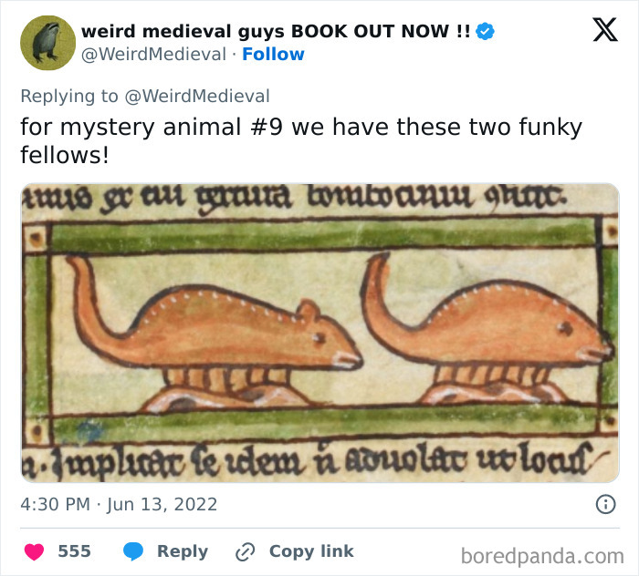 Scorpions Drawn By Someone, Who Never Saw Them In Real Life. 13th Century England