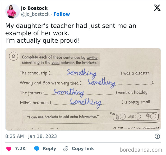 Teacher Thought It Was Brilliant